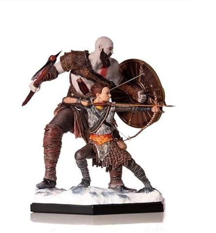 ENFILY God of War Ragnarok Figur, 20 cm / 7,9 Zoll Kratos Vater und Sohn Anime-Charakterfiguren Modellsammlung Spielzeug für Anime-Fans