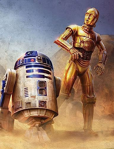 SXSJEIOU 5D R2D2 Diamant-Malerei-Set für Erwachsene, Star Wars C3po Diamantkunst-Kits für Heimdekoration, 30,5 x 40,6 cm