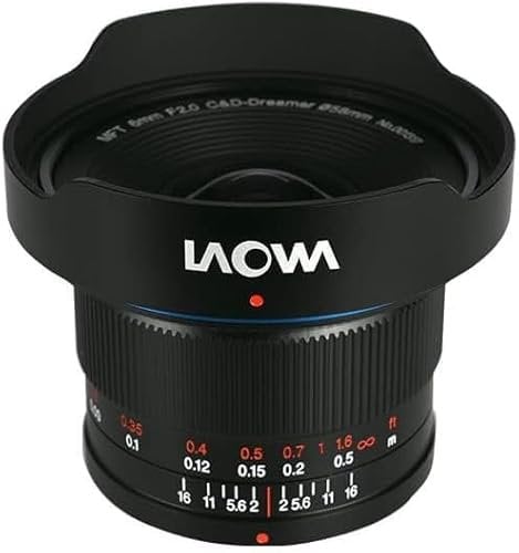Venus LA0WA 6 mm f/2 Zero-D Superweitwinkel-Objektiv mit großer Blende für M43 MFT Mount Kamera