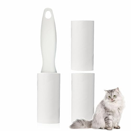 Lint Roller With 3 Refills Extra Sticky Replacement Head Lint Roller Pet Hair Remover Lint Roller Set Perfect For Clothes Carpets Sofa Beds And Furniture Lint Roller Measures (8.5 meter)