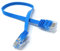DRUT 0.3m FLAT CAT6 RJ45 Ethernet LAN Patch Cable, Low Profile GIGABIT Full Copper 32AWG, Lead Allows Up to 1000Mbps Speed 1ft Blue