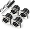 Jumwa 4Pack 4 Pole Speakon Panel Twist Lock Speaker Connector Socket Metal Panel Jack Mount Compatible with Neutrik Speakon NL4MP, NL4MPR, NL4FC, NL4FX, NLT4X, NL4 Series, NL2FC, Type5