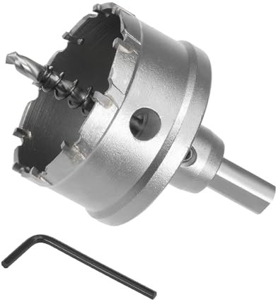 CoCud Hole Saw, 63mm Cutting Diameter, Carbide Tipped Tooth Hole Cutter Drill Bit - (Applications: for Stainless Steel Sheet Metal), 1-Piece