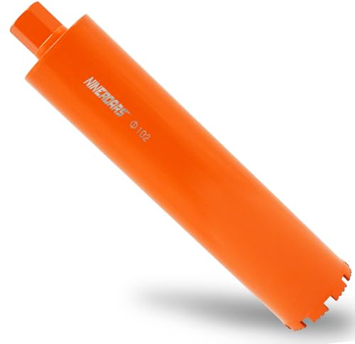 NINEROARS 4 Inch Wet Diamond Core Drill Bits for Concrete Reinforced Concrete and Hard Masonry Core Bit with 10mm Segment Height 15.7 Drilling Depth 1-1/4-7 Thread