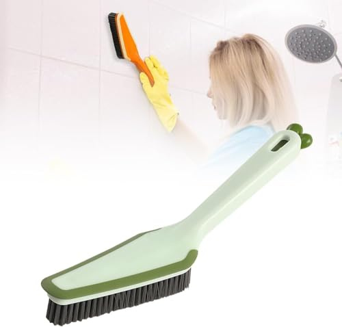 4 in 1 Crevice Cleaning Brush, Cleaning Brush Hard Bristle Crevice Cleaning Brush, Multifunctional Gap Cleaning Scrub Brush Cleaning Tools for Household, Bathroom, Kitchen (Green)