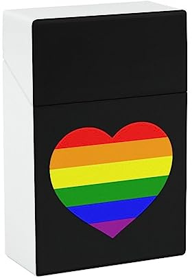 Funda para cigarrillos LGBT con bandera del orgullo gay portátil para cigarrillos, funda protectora para hombres y mujeres