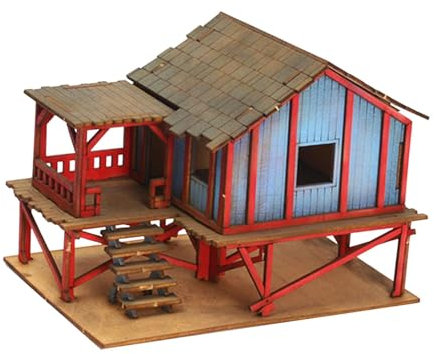 Generic Maquetas de Escala 1/72, Modernas Casas de Madera para Hacer tú Mismo, Modelos de Escala 1/72 para Arquitectura Oriental