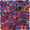ITOMUFD Neon Sticker Set Aufkleber Jugendliche Erwachsene 50 Stück Valentine's Day Wasserfeste Vinyl Decals Auto Motorräder Fahrrad Skateboard Snowboard Gepäck Laptop Koffer Helm Motorrad Computer