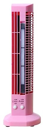 BCJMKDX Ventiladores de suelo, ventilador de torre sin hoja, ventilador de mesa portátil, ventilador de mesa USB, enfriador de aire para dormitorio de bajo ruido (rosa)