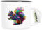 Huuraa Emaille Tasse Eichhörnchen Colorful Geschenk 300ml Vintage Eichhörnchen Geschenkidee
