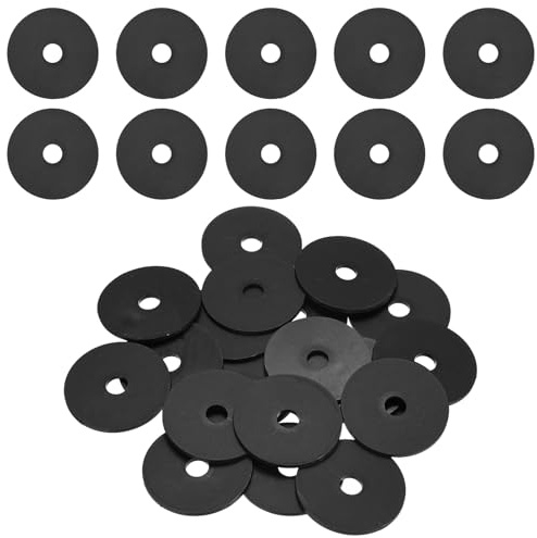 M METERXITY 20-Pack M8 Nylon Flat Washers 8x40x2mm(IDxODxT) Round Black | Plastic,Plain Washer,Fastener Sealing Spacer Gasket Ring,for Household/Commercial
