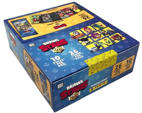 Panini Brawl Stars Trading Cards (Fatpack-Box mit 10 Fatpacks)