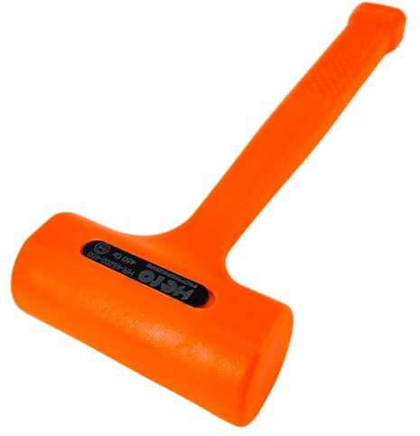 HERO Schonhammer 900g | rückschlagfrei | Ø 55 mm Hammer – Professional Ausbeulhammer mit PU-Ummantelung, Stahlschrot-Füllung, Profi Gummihammer Kunststoffhammer (Premium-Line) für Blechbearbeitung