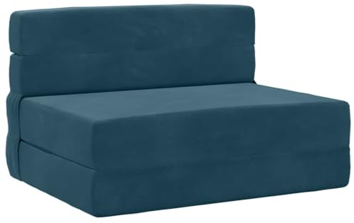 vidaXL Klappsofa Bett Blau 70 x 80 x 60 cm Stoff