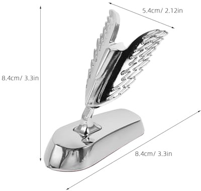 HOODANCOS D Auto Motorhauben Emblem aus Legierung in Silber Adlerform Stilvolle Frontdekoration für Fahrzeug mit Einfacher Montage und Auffälligem Design