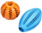 AMATHINGS Hundespielzeug Set Doppelpack Snackball und Snackrugby – Futterspielzeug Hund für intelligentes Spielen – Snackball Hund aus 100% Naturkautschuk – Leckerli Spielzeug für Hunde