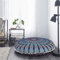 Traditional Jaipur Pfau-Feder-Mandala-Bodenkissen, dekorative Wurfkissenbezüge 32 , indischer Puff, Boho-Hocker, Pom Pom-Outdoor-Kissen, Boho-Kissen-Shams, Hundekatze-Bett ohne Füllstoff