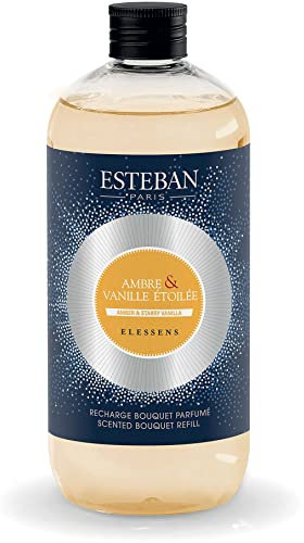 Esteban Nachfüllpack für Blumenstrauß mit Bernstein und Vanille, Sternenmotiv, 500 ml