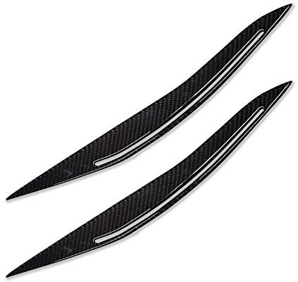 Frontscheinwerfer Augenbrauen Abdeckung Deckel Glänzend Kunststoff Aufkleber Tuning Upgrade Modifikation Kohlefaser M5 F10 F11 LCI 2014 2015 2016 2017 Modelle Fiber Tuning GB8L3
