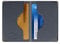 Color Pop® Etui 2 Cartes bancaires blindé (Anti-RFID) - Fabrication française - Protection des données bancaires (Anthracite- PVC Silver) - 9,7 x 6,5 x 0,5 cm