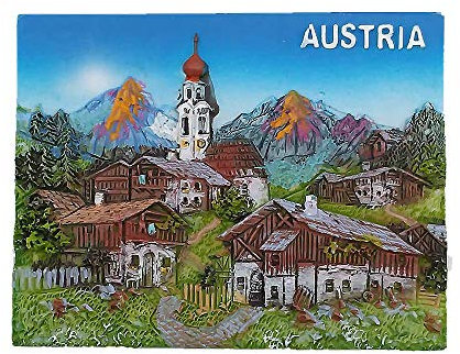 Kühlschrankmagnet Österreich, Souvenir, Geschenk-Kollektion, Zuhause, Küche, Dekoration, Whiteboard, Magnetaufkleber, Österreich Kühlschrankmagnet