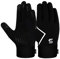 SAWANS Running Gloves Cycling Winter Gloves Men Women Touchscreen Anti Slip Grip Lightweight Thickened Fleece Lining Windproof Outdoor Hiking Driving Thermal Workout Training Gloves (Black, M)