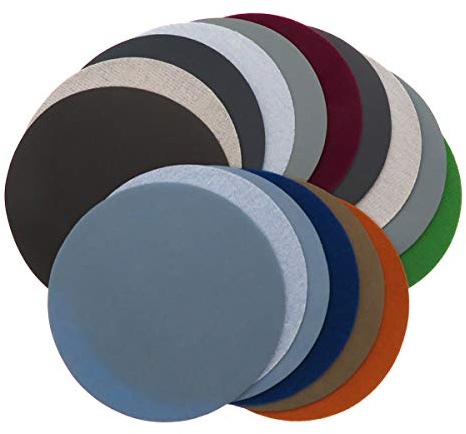 ExcInter Hook and Loop Wet Sanding Disc Grit 600#,10pcs 3 inch 996A Sandpaper,for Random Orbital Sander,Drill,Rotary Tool