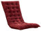 OMKMNOE Sitzkissen Gartenstuhlauflage, Indoor Outdoor Stuhlauflagen Hochlehner-Auflage Sitzauflage Kristall Samt Terrasse Sessel Deckchair Liege Rocking Stuhl Pad 120X48x10cm,Rot,48 * 150cm