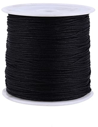 Tyenaza Filo Cerato Corda di Nylon, 100m x 0.8mm Coda di Topo Cordoncino, Creazione di Gioielli DIY, Braccialo Collana Braccialetti Fatto a Mano Fai-Da-Te