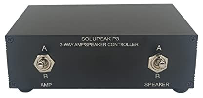 SOLUPEAK P3 2-WAY AMP Amplifier to 2 Pair of Speakers Selector Switch Switcher Splitter Combiner box 2 IN 2 OUT
