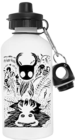 Jinbetee Ghost Knight Graphic Art Hollow Knight Lustiges Spiel White Water Bottle Wiederverwendbare Edelstahlflasche