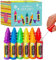 THE TWIDDLERS 24 Seifenblasenstäbe (6 Farben, 8cm, Buntstiftform) für Kinder - Spiele für draußen, nachfüllbar - Kindergeburtstag/Hochzeit Mitgebsel