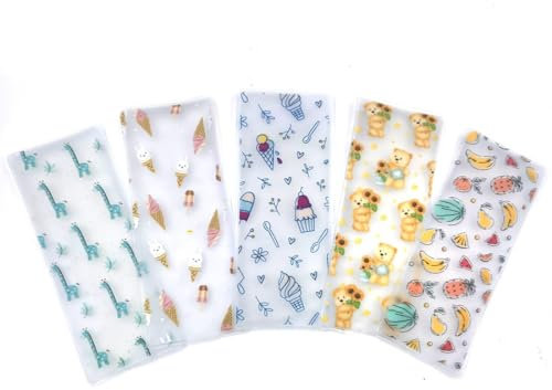 coldchill Reusable Lunch Ice Packs, Slim & Long-Lasting for Lunch Box, Beach Cooler Bag, Picnic Baskets, Keep Food Cool Fresh (5 PCS)