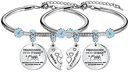 Angelra Armbänder Beste Freundin Geschenk - Du Bist Immer Meine Schwester, Auch Meine Freundin - Freundschaft Armband Mit Gravur Zum Geburtstag (FREUND)