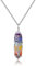 JSDDE 7 Chakra Anhänger Halskette Lebensbaum Wicklung Heilsteine Sechseckige Säule Anhänger Kette Amulett Anhänger Reiki Glücksbringer Schmuck (Stil 2)