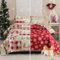 CHESITY Weihnachts-Steppdecken-Set, Queen-Size-Größe, wendbar, rustikale Lodge, Tagesdecke, Tagesdecke, atmungsaktiv, Schneemänner, Rentierdecke, weich, leicht, Weihnachts-Bettwäsche, Dekor (228,6 x
