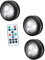 Housoutil 1 Satz Rgb Schrankbeleuchtung Garderobenlampe Halloween-nachtlicht Schranksensor Nachtlampe Led Schrankleuchte Dimmbare Puck-leuchten Mit Fernbedienung Nachts Lichtleiste Abs