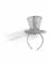 Deiters Haarreif Mini Zylinder Schleier silber