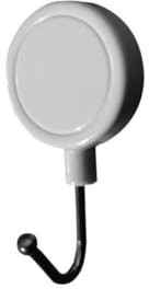 Fackelmann 60955 Wandhaken, magnetisch, für Küchentuch, Wandhaken, Magnethaken, Stahl, Kunststoff, 3,9 cm x 6,4 cm, 2 Stück