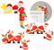 DKINY 3 Pack Christmas Door Frame Decorations, Funny Santa Claus Elk Angel Wooden Door Frame, Christmas Door Ornaments, for Xmas Home Holiday Party Decororation for Door Window DIY Craft