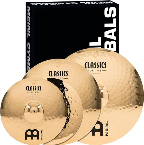 Meinl Cymbals Classics Custom Brilliant Set completo - Prodotto in Germania, 2 anni di garanzia (CC-CS1)