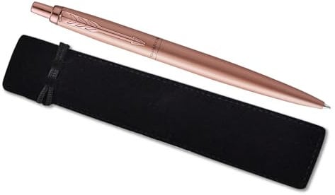 Parker Jotter Stainless Steel personalised parker pen engraved In Classy Gift Bag Ideal Anniversary, Birthday or Fathers Day Gift Perfect For Men & Women With Laser Engraving (Rose Gold)