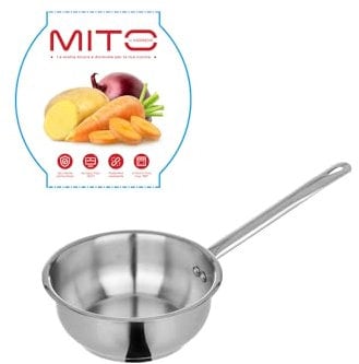 KASANOVA Mini pentola 12 cm in acciaio inox Mito argento cottura