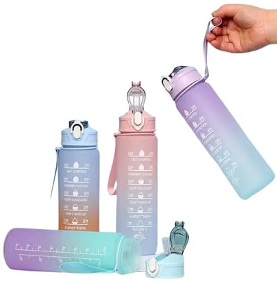Wasserflasche (Pink) (nachfüllbar, leicht, spülmaschinenfest, 800 ml, BPA-frei, Times to Drink), Sport-Trinkflasche