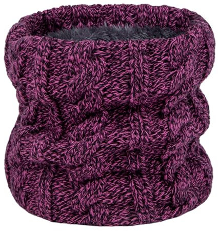 Écharpe Unisexe Cache cou à Boucle D'hiver Cache cou Pour Hommes et Femmes Cache cou D'hiver Écharpe Tricotée