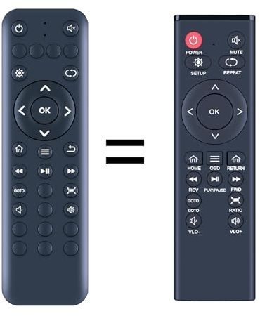 Remote Control Replacement for MYPIN HA0053 Mini 1080P Full-HD Ultra HDMI Digital Media Player(HA0352)