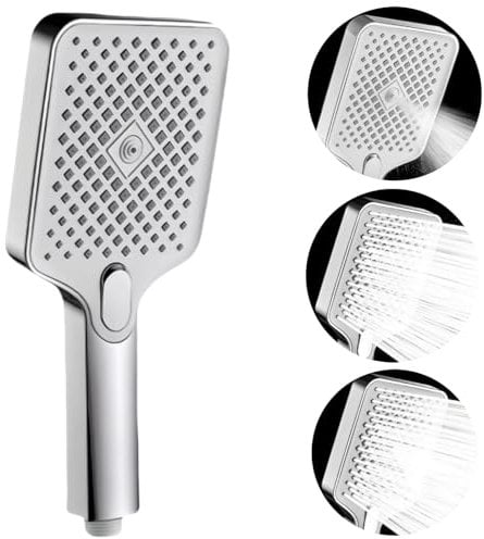 High Pressure Shower Head With 3 Modes - Universal Handheld for Low Water Pressure