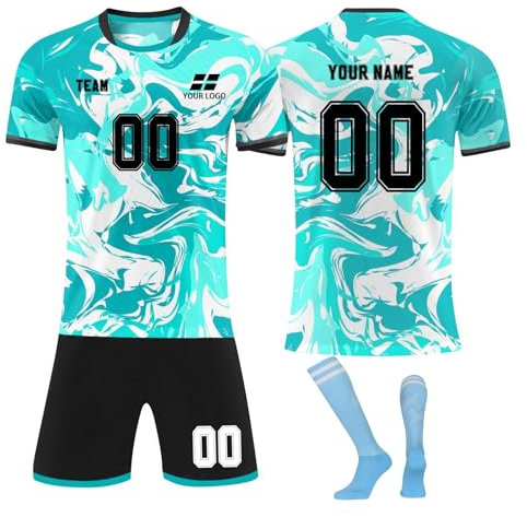 Personnalisé Maillot de Foot, Concevez Votre Propre Nom, Numéros, Logo - 23/24 Saison Nouveau Football Vêtements pour Garçons Adultes Costume Style 5 KAN0819E