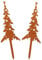 Audio Frequency Rostiger Weihnachtsbaum Gartendeko, Gartenstecker, Deko Weihnachten, Christbaum, Für Draußen, Rost Deko, Metall