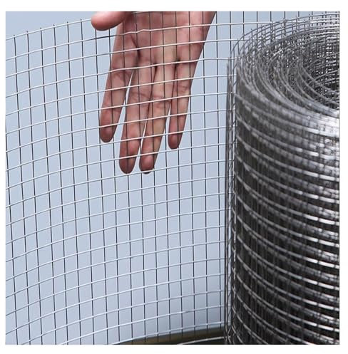 VXHCS 304 Edelstahl-Maschendraht, Maschenloch 10mm, Geflügelzaun, Gartenzaun, Balkonnetz Treppensicherheitsnetz (1x8m)